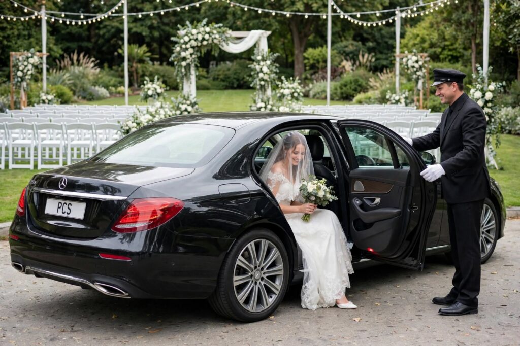 Mercedes benz e class for wedding transfers