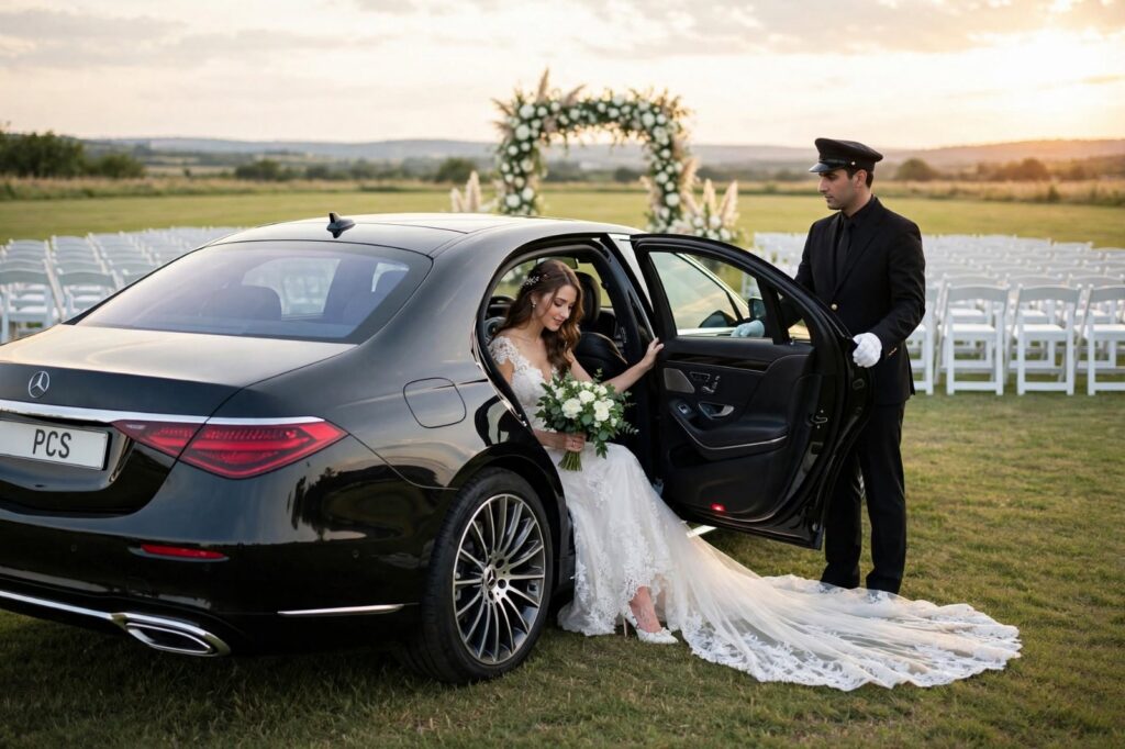 Hire Mercedes S class for wedding transfer