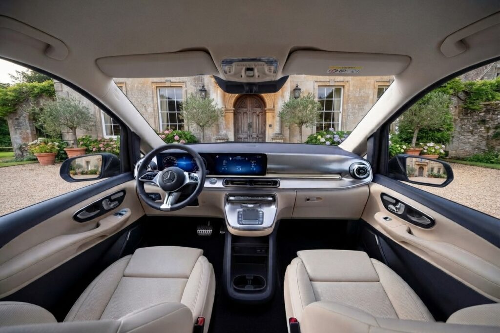 Mercedes v class van front inetirior